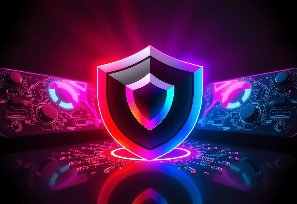 Digital privacy shield graphic