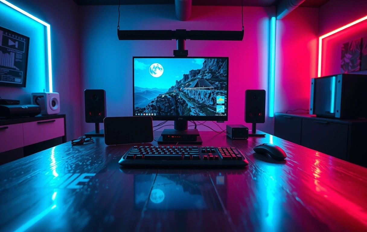 Gaming editorial background